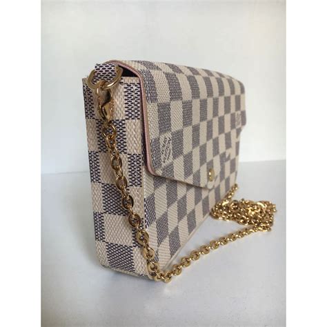 louis vuitton felicie pochette damier azur|authentic louis vuitton damier azur.